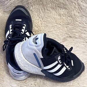 adidas Black, White & Gray Athletic Sneakers